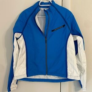 Cannondale blue Morphis convertible bike rain jacket like new XL
